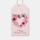 Bloemen van Liefde | VALENTIJNSDAG | Aangepaste na Cadeaulabel (Voorkant)