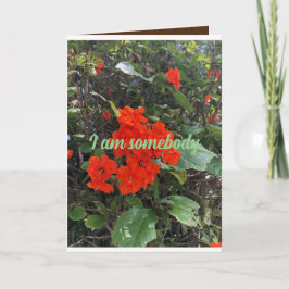 bloemen van liefde van iemand die erom geeft. kaart