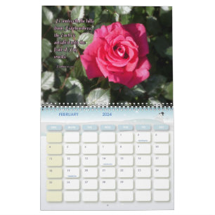 Bloemen van lof met psalmen Inspirerende muur Kalender