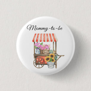 Bloemen Van Lokale Kwekers Boerenmarkt - mama in w Ronde Button 3,2 Cm