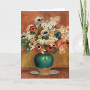 Bloemen van Renoir Impressionist Art Painting Kaart