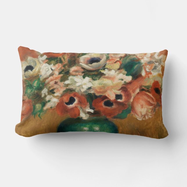 Bloemen van Renoir Impressionist Art Painting Kussen (Voorkant)