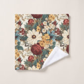  bloemen van Roos, tulp, lelies en madeliefjes Bad Handdoek (Wasdoekje)