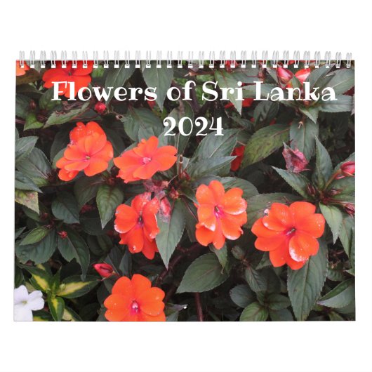 Bloemen van Sri Lanka 2025 Kalender (Hoes)