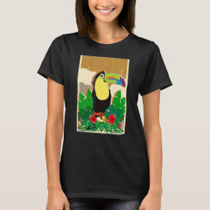 Bloemen van tropische vogelregenwouden t-shirt