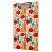 Bloemen, vassen en flessen klembord (Links)