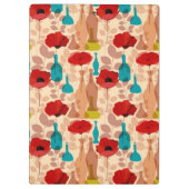 Bloemen, vassen en flessen klembord (Achterkant)