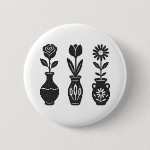 Bloemen Vazen Ronde Button 5,7 Cm