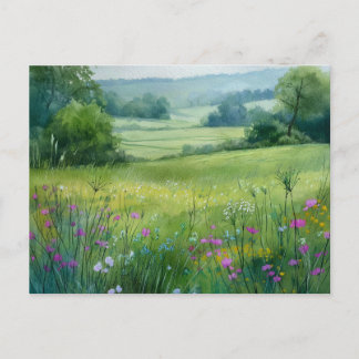 Bloemen Veld Natuur Scene Briefkaart