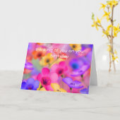  bloemen verjaardag Kaart (Gele Bloem)