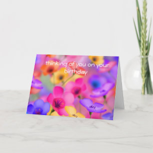  bloemen verjaardag Kaart