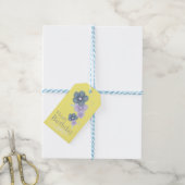 Bloemen Verjaardagscadeau Labels Cadeaulabel (Met Touw)
