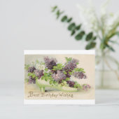 bloemen Verjaardagsfeest bloesems bloemblaadjes Briefkaart (Staand voorkant)