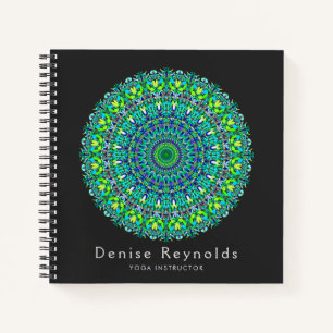 Bloemen Versierd Mandala Notitieboek