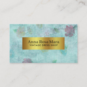 *~* Bloemen Victoriaans Moderne Grunge Visitekaartje