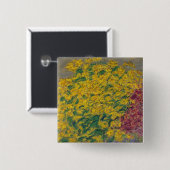 Bloemen Vierkante Button 5,1 Cm (Voorkant /achterkant)