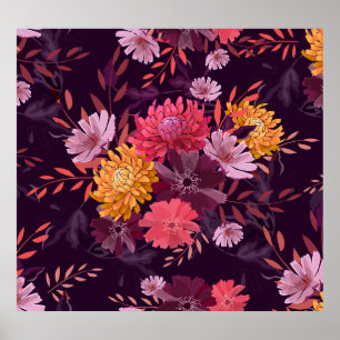 Bloemen Vintage: herfsttuin pracht Poster