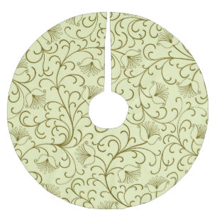 Bloemen Vintage: mooie achtergrond illustratie Kerstboom Rok
