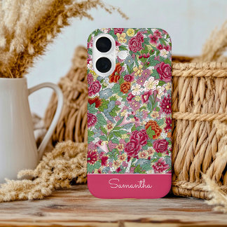 BLOEMEN VINTAGE PATROON iPhone / iPad hoesje