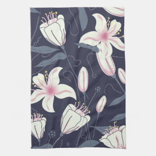 Bloemen vintage patroon theedoek