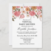  bloemen Virtual Baby shower Kaart (Voorkant)