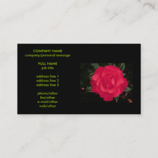 bloemen visitekaartje