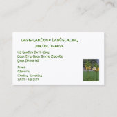 BLOEMEN VISITEKAARTJE/LANDSCHAP, TUINIEREN, ETC. VISITEKAARTJE (Achterkant)