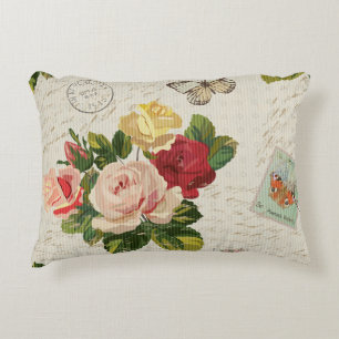 bloemen, vlinder elegantie accent kussen