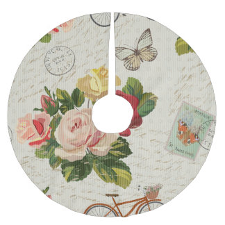 bloemen, vlinder elegantie kerstboom rok
