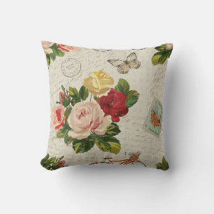 bloemen, vlinder elegantie kussen
