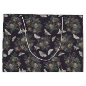 Bloemen vlinder patroon groot cadeauzakje (Achterkant)