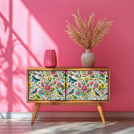 Bloemen & Vlinderpatroon Weefselpapier Tissuepapier