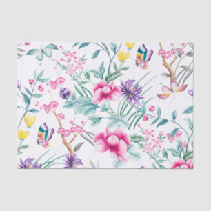 Bloemen & Vlinders Patroon Weefselpapier Tissuepapier