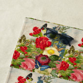  bloemen & vlinders strandlaken (In situ)