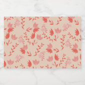 Bloemen Voedselcontainer Etiket (Enkel label)