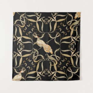 Bloemen & Vogels: Nouveau stijl Wandkleed