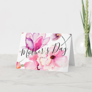 Bloemen voor de Moederdag van mama Kaart