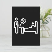 Bloemen voor een patiëntengezondheidstoepassing kaart (Staand voorkant)