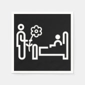 bloemen voor een patiëntenpapier luiers servet (Voorkant)