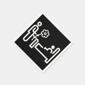 bloemen voor een patiëntenpapier luiers servet (Hoek)