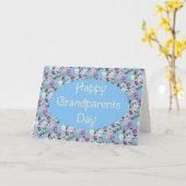 Bloemen voor grootmoeder-grootouders Dag Kaart (Gele Bloem)