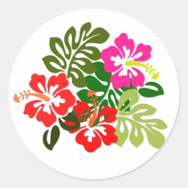 Bloemen voor Hawaii Admissions Day - Hawaii Day Ronde Sticker