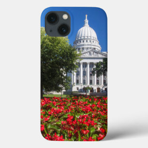 Bloemen voor het parlementsgebouw van de staat iPhone 13 hoesje