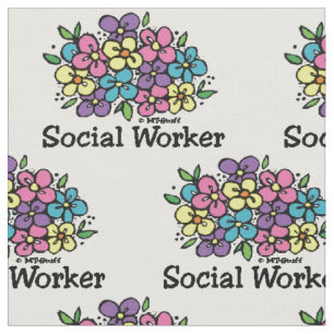 Bloemen voor maatschappelijk werkers stof