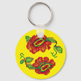 Bloemen voor mijn Belle II - Gele kg. Sleutelhanger