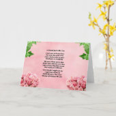 Bloemen - vriend gedicht kaart (Gele Bloem)