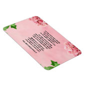 Bloemen Vriend Gedicht Magneet (Rechterzijde)