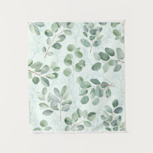 Bloemen wandtapijt Bloementak Green Tapest Wandkleed