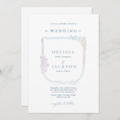 Bloemen Wapens Bruiloft Kaart (Voorkant / Achterkant)