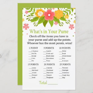 Bloemen Wat zit er in je handtas?